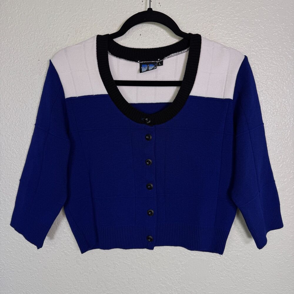 Elhoffer Design Cardigan Women Large Cordelia Crop Sweater Costume Cosplay Comic